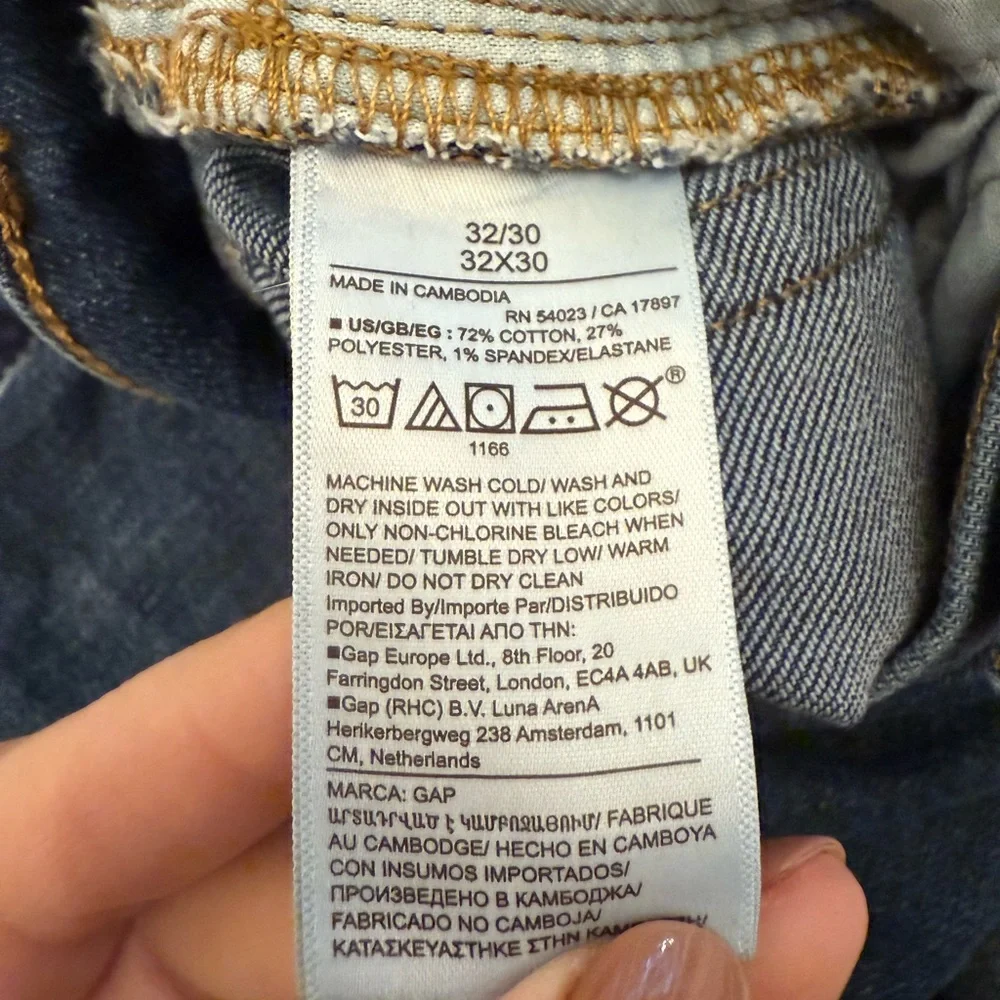 Gap Men’s Slim Soft Wear Jeans 32x30 Classic Straight Leg